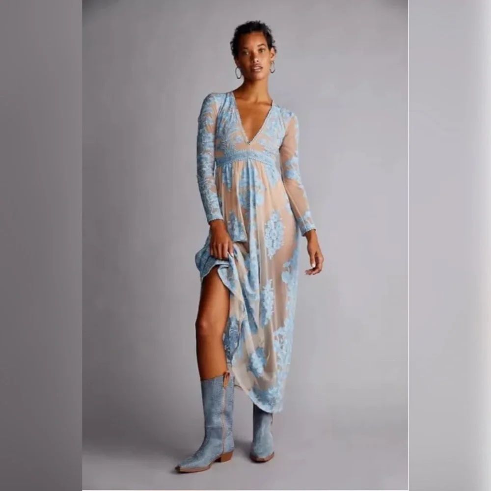 Free People x For Love & Lemons Temecula Maxi Dress